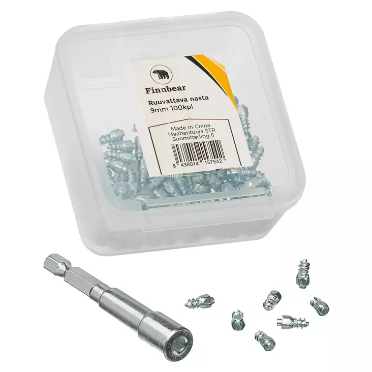 ruuvattava j=C3=A4=C3=A4nasta 12mm 100kpl pakkaus - Crossirenkaat ja mopon renkaat - 6438014151021 - 1