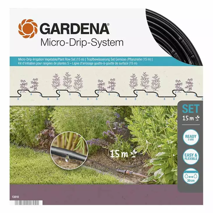 Gardena micro drip kastelusarja 15 m - Vesiletkut - 4078500018241 - 1
