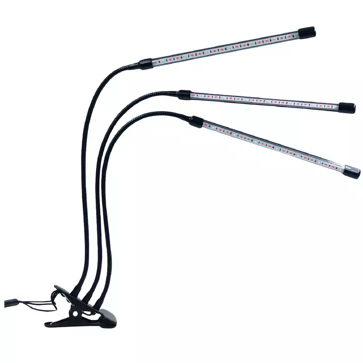 Led energie horti kolmivartinen kasvivalo klipsikiinnityksellä - E27 lamput - 6418536037591 - 1