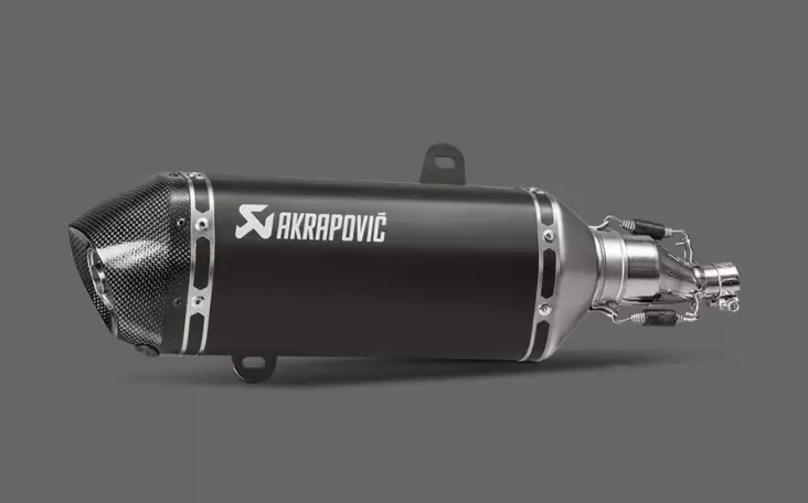 Äänenvaimennin Akrapovic Slip-On Line GTS125/150 I.E Super 2021- - Moottoripyörän äänenvaimentimet - 3831113599771 - 2