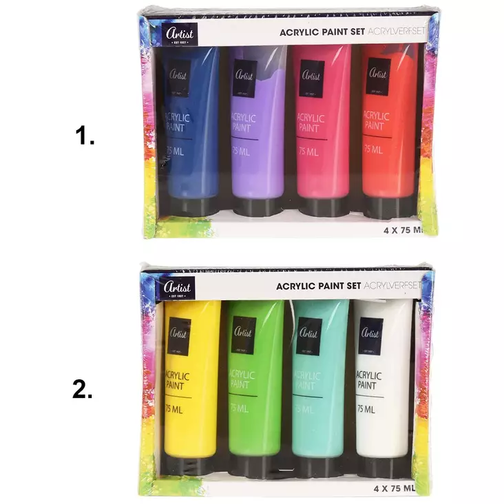 Akryylimaalit - Värit, paletit ja maalit  - 8720573214841 - 1