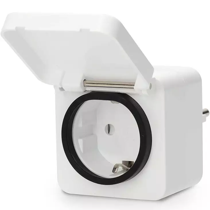Älypistorasia smartlife ip44 ulkokäyttöön zigbee ohjauksella - Kauko-ohjattavat pistorasiat - 5412810448371 - 1