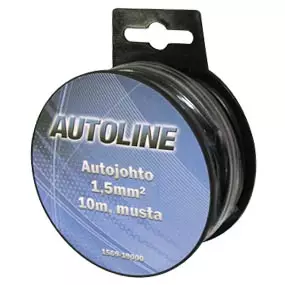 autojohto 1,5mm2 musta - Kaiutinjohdot ja virtakaapelit - 6438255190001 - 1
