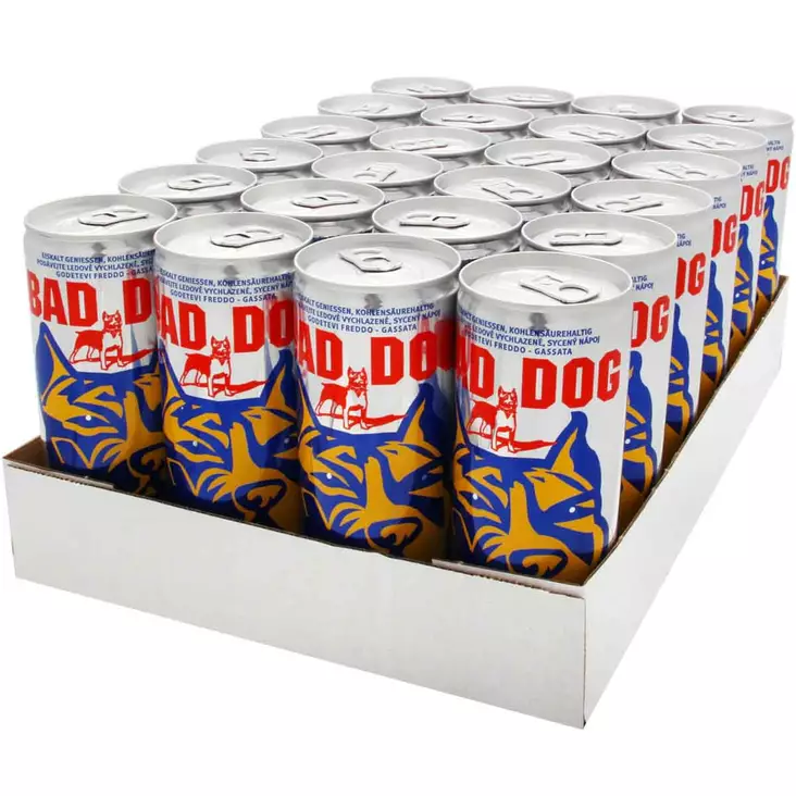 Bad dog energiajuoma 250 ml hiilihapotettu energiajuoma tukkupakkaus - Energiajuomat - 9002859009211 - 1