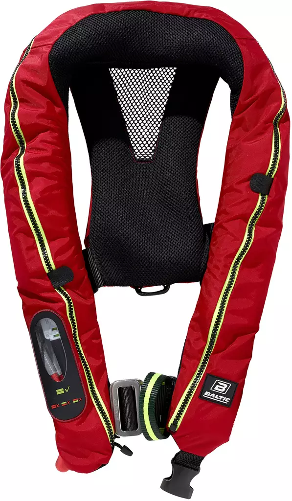 Baltic Legend 165N harness auto ilmatäytteinen pelastusliivi punainen 40-120kg - Pelastusliivit ja paukkuliivit - 7392715178611 - 1