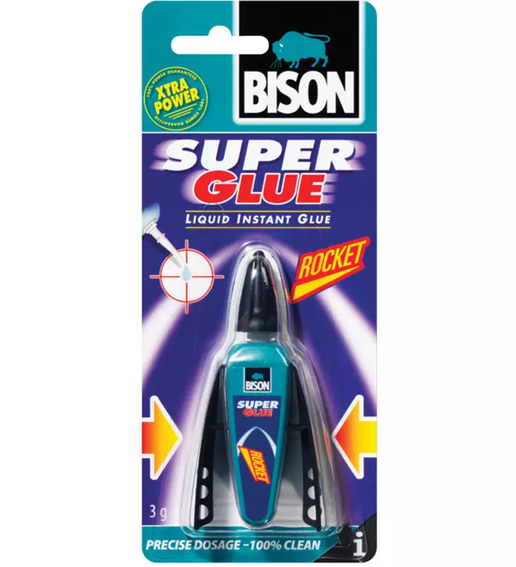 Bison 3 g super glue rocket - Pikaliimat - 8710439140681 - 1