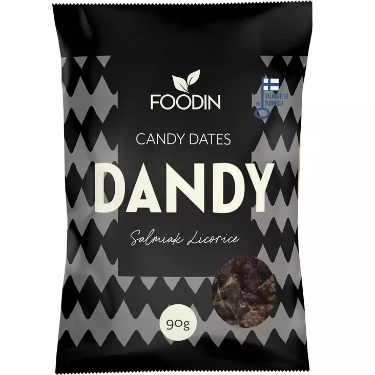 Dandy salmiak liquorice karkkitaatelit - Taatelit - 6430048239621 - 1