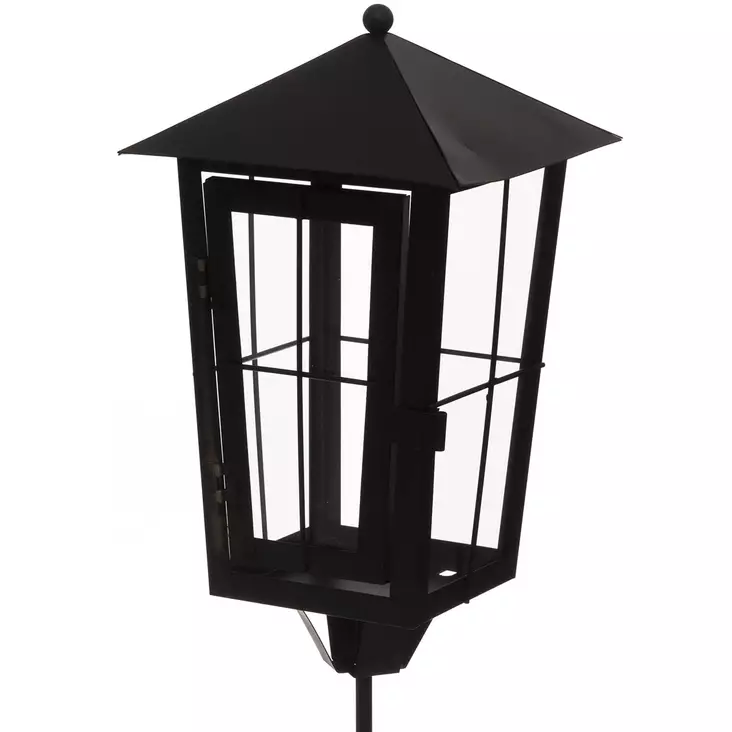 yksinkertainen hautalyhty metallisella varrella - Lyhdyt - 6410416140131 - 1