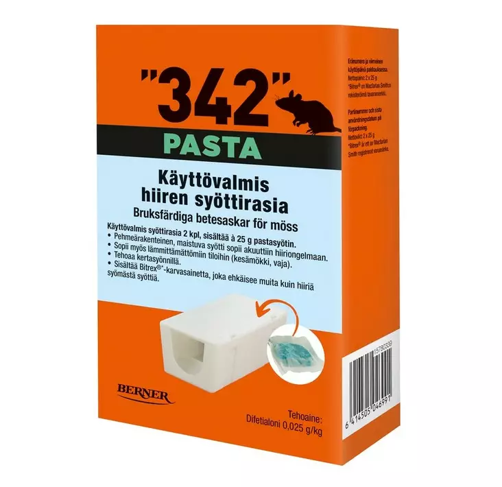 342 Syöttirasia 2kpl 25g pastasyötti - Karkottimet ja loukut - 6414505046991 - 1