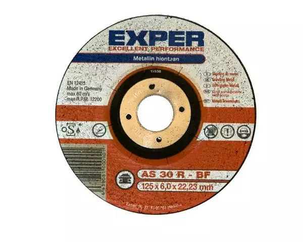 Hiomalaikka Exper 6x22x125mm - Kulmahiomakonelaikat 125mm - 6438081000901 - 1