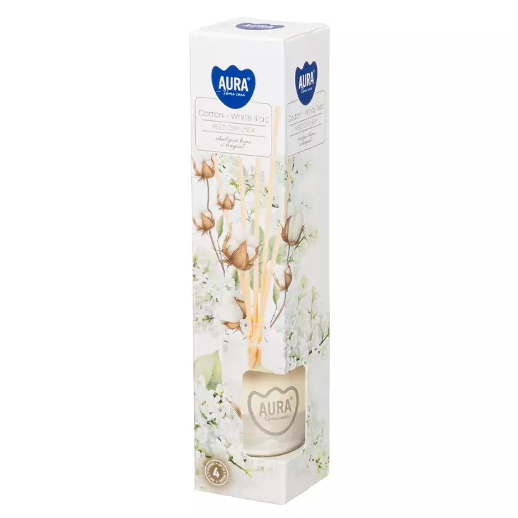 Huonetuoksu 45 ml aura cotton white lilac - Huonetuoksut - 5906927064741 - 1