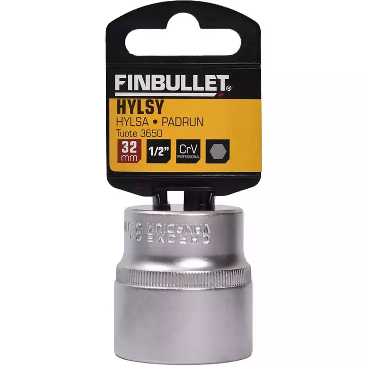 Finbullet 32 mm hylsy käsityökaluille - Hylsyt ja konehylsyt - 6438152036501 - 1