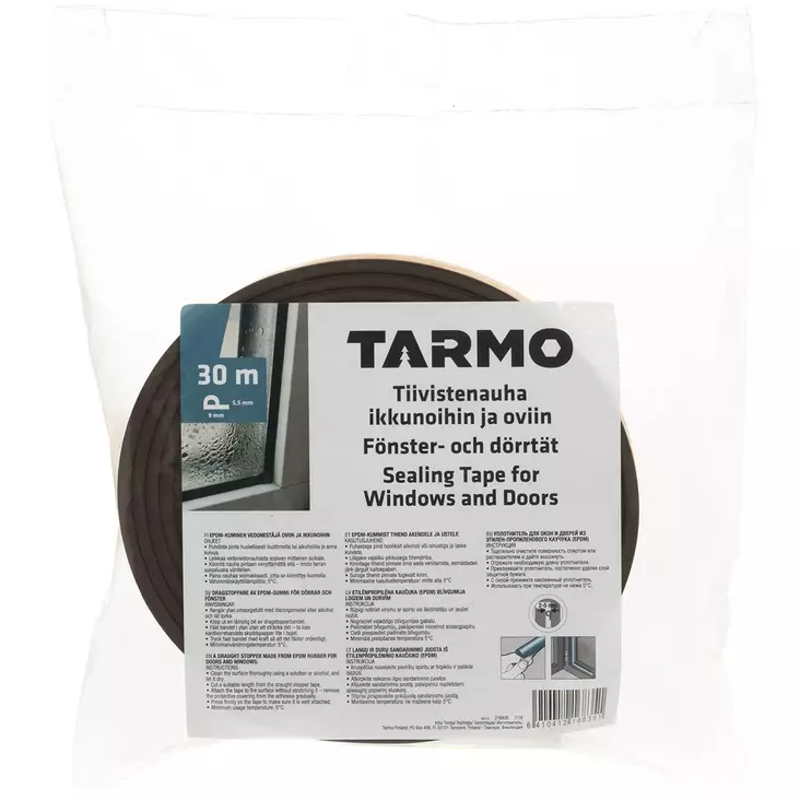 tiivistenauha P-profiili 30m ruskea - Tiivisteet ja tiivistenauhat - 6410412168351 - 1