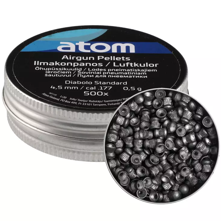 ilmakiväärin ja ilmapistoolin panos 177cal. 4.5mm 0,5g - Ilmakiväärin luodit 4,5mm - 6410410121211 - 1