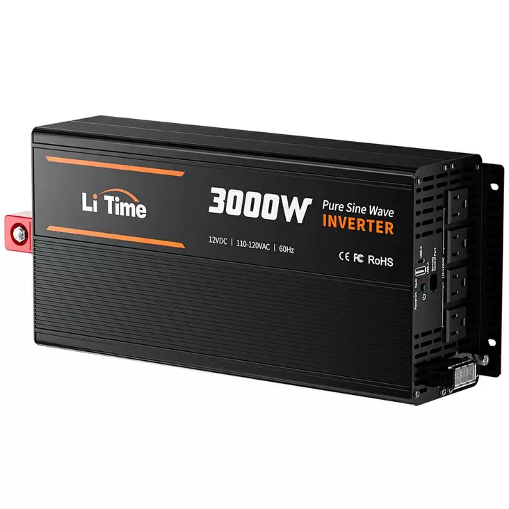 Litime 3000w puhdas siniaaltoinvertteri 12v erillisellä käyttöpaneelilla - Auton invertterit - 6438471341591 - 1