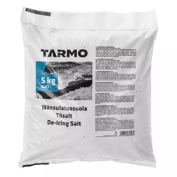 Jäänsulatussuola 5kg - Lumikolat, lumilapiot ja petkeleet - 6410412382481 - 1