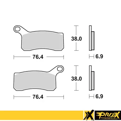 Jarrupalasarja eteen KTM 450/505/525SX-XC ATV '08-12 - Motocrosspyörien ja endurojen jarrupalat - 6438471311501 - 2