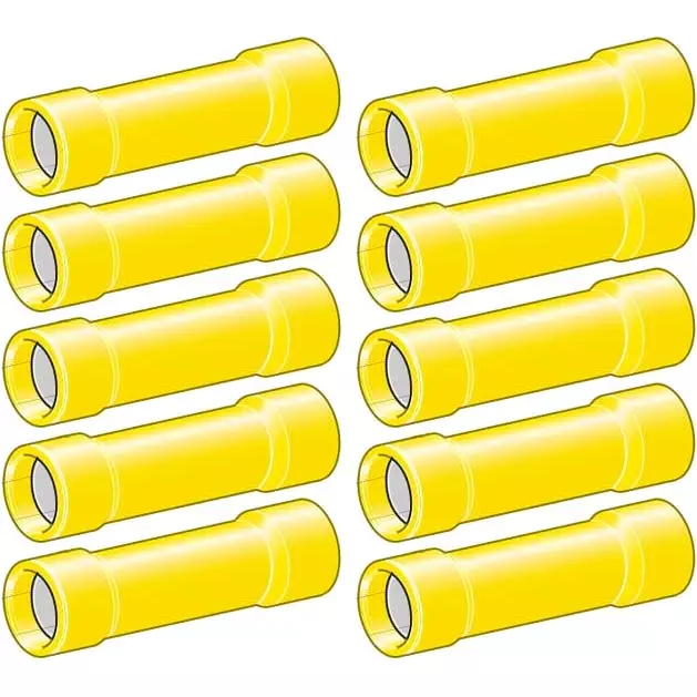 putkiliittimet 3,4mm 10kpl keltainen - Abikot - 6438255200151 - 1
