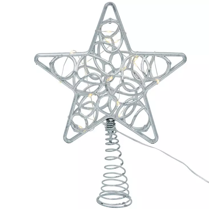 Led latvatähti hopea - Valokoristeet - 6435200306821 - 1