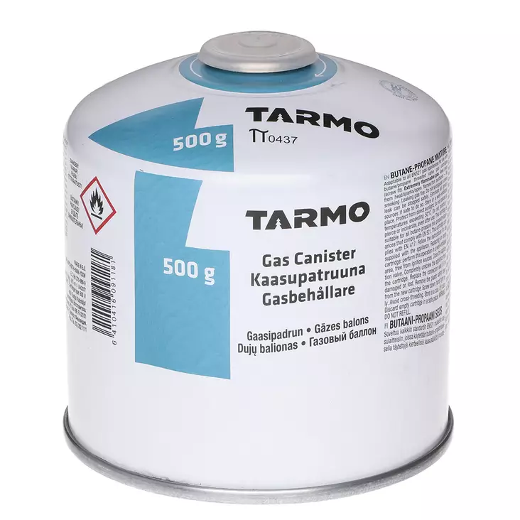 Tarmo kaasupatruuna 500g - Retkikeittimet ja kaasupatruunat - 6410416091181 - 1