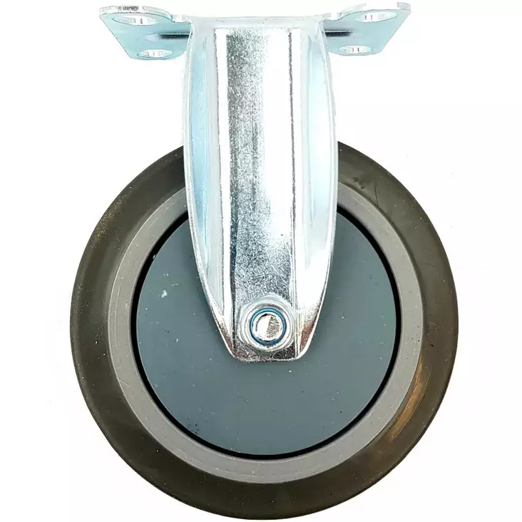 kalustepyörä kiinteä 100mm termokumirenkaalla - Kalustepyörät - 6438168104751 - 1