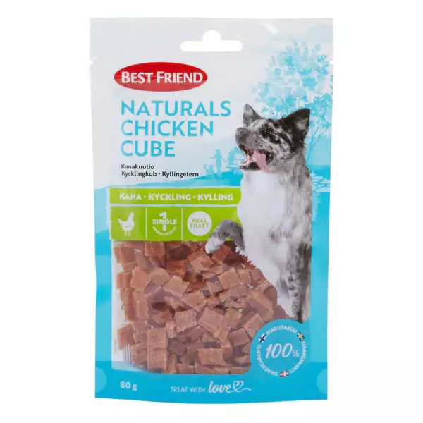 Best friend naturals kanakuutio 80g - Koiran makupalat ja herkut - 5700551172441 - 1