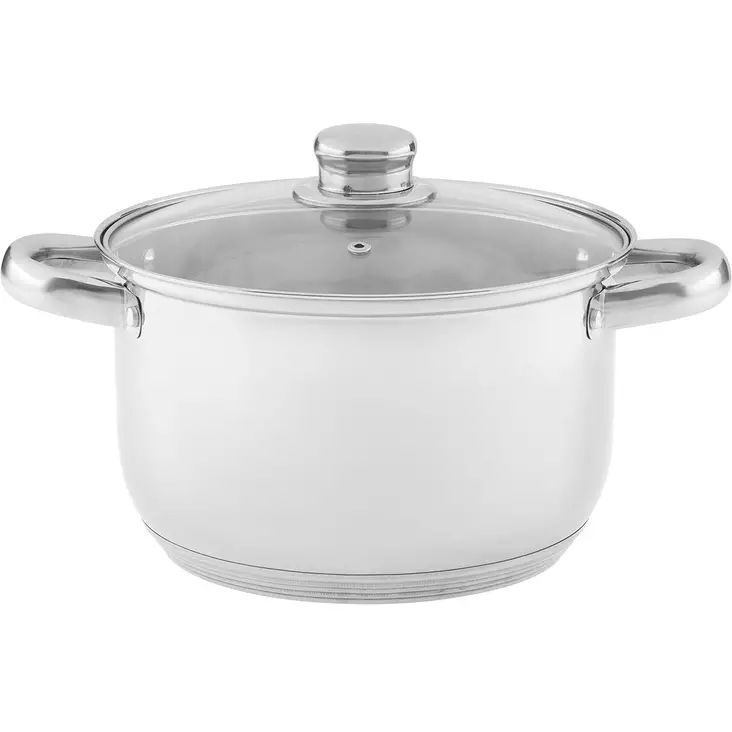 Teräskattila 22 cm lasikannella keittiökäyttöön - Kattilat ja paistinpannut - 6410416475271 - 1
