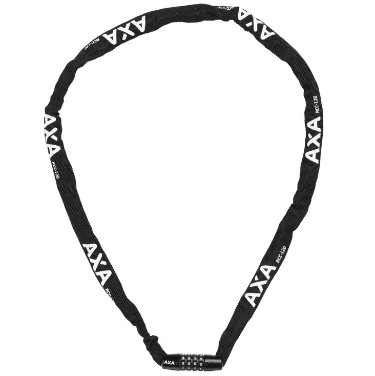Ketjulukko koodilla axa rigid 120cm musta - Polkupyörän lukot ja soittokellot - 8713249347011 - 1