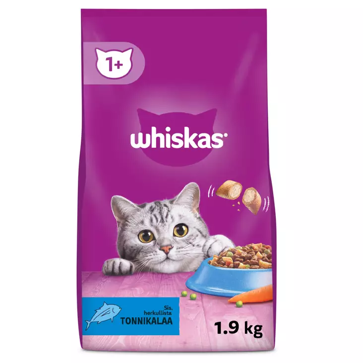 Whiskas 1+ tonnikala - Kissan kuivaruoka - 5900951305801 - 1