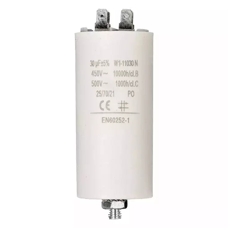 Kondensaattori 30uf 450v liittimillä - Komponentit ja kondensaattorit - 5412810477241 - 1