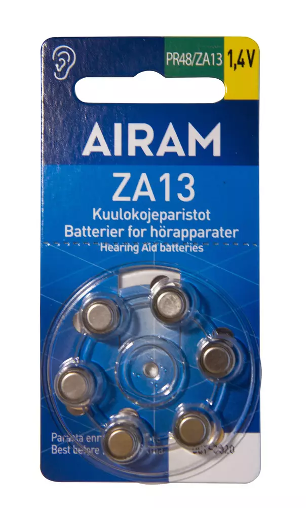 kuulokojeparisto 1,4V ZA13 - Erikoisparistot ja nappiparistot - 6435200237491 - 1