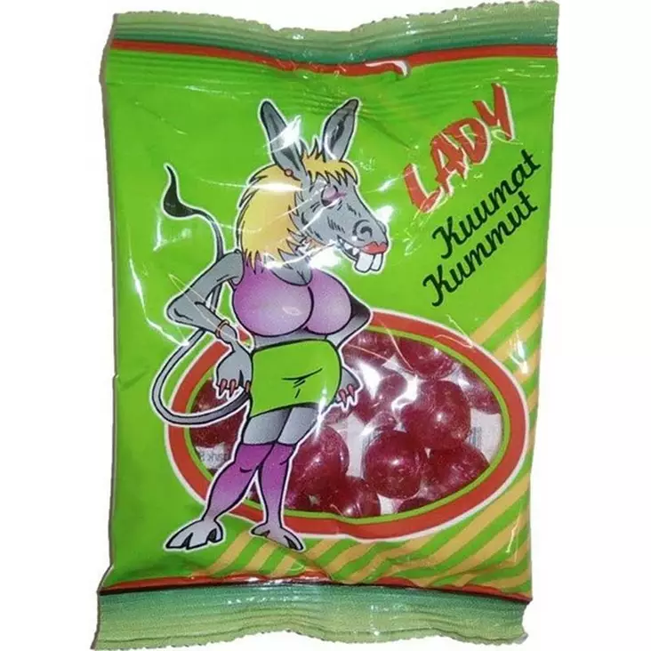 Kuumat kummut salmiakin makuinen karkki - Karkkipussit - 5701346007931 - 2