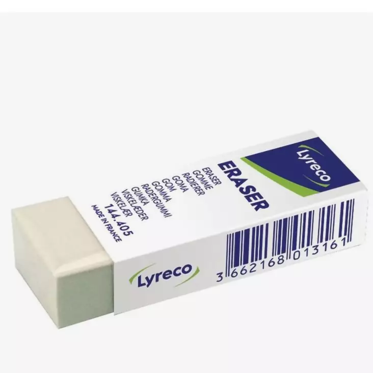 Lyreco pyyhekumi - Pyyhekumit, teroittimet ja viivoittimet - 3662168013161 - 1