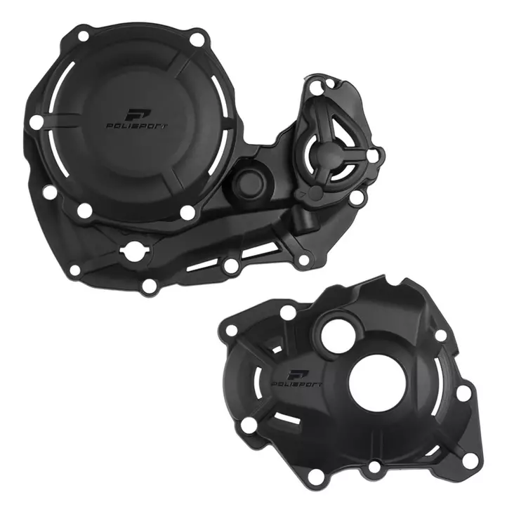 Moottorin suojalevyt sarja Polisport YZ450F 23-.. WR450F 24-.. musta - Moottorin suojamuovit Motocross ja enduro - 5604415162121 - 2