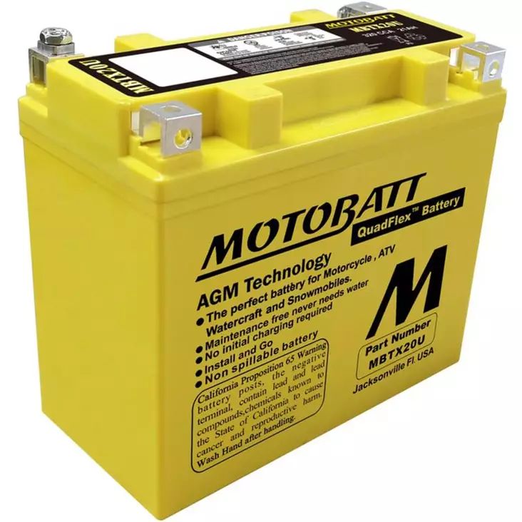 Motobatt mbtx20u agm akku 12v 23,5 ah - Pienkoneakut 10-30Ah - 6947312400071 - 1