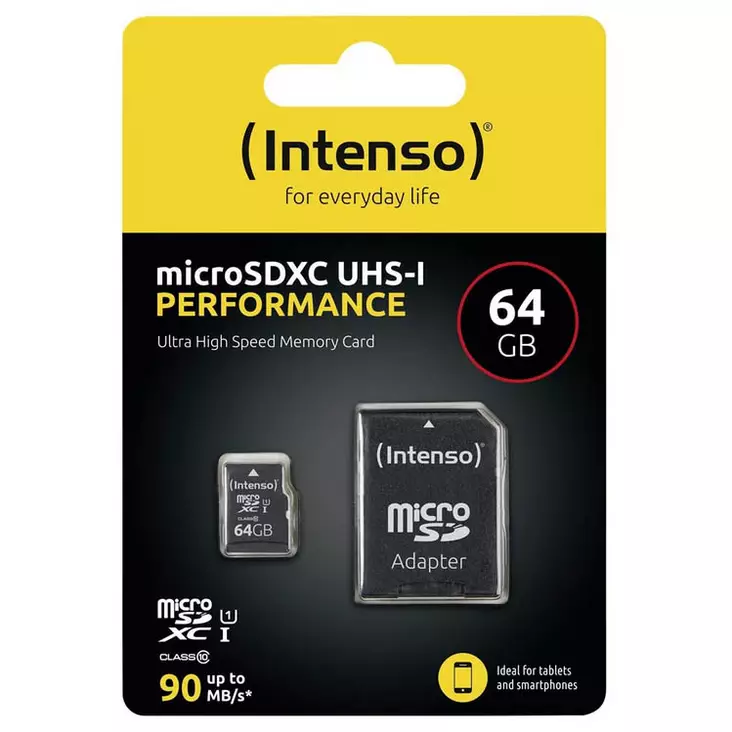 Intenso muistikortti 64 microsdxc - Muistikortit ja muistikortinlukijat - 4034303031641 - 1