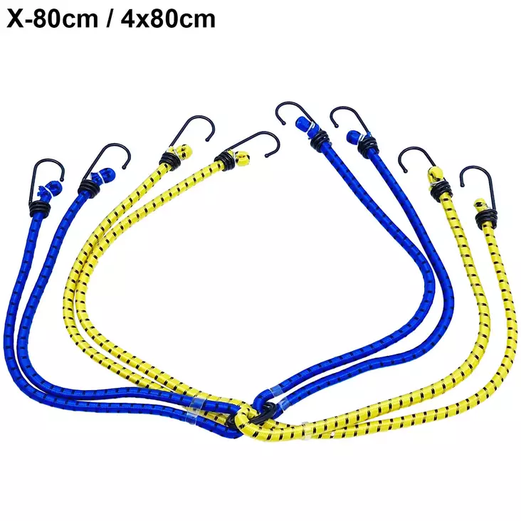 Mustekala kiinnityskuminauha 4kpl - Mustekalat ja kumiköydet - 6430013064821 - 1