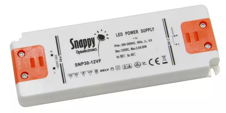 Muuntaja led 12V 0-20W Snappy - Muuntajat ja LED-muuntajat - 6438140438201 - 1