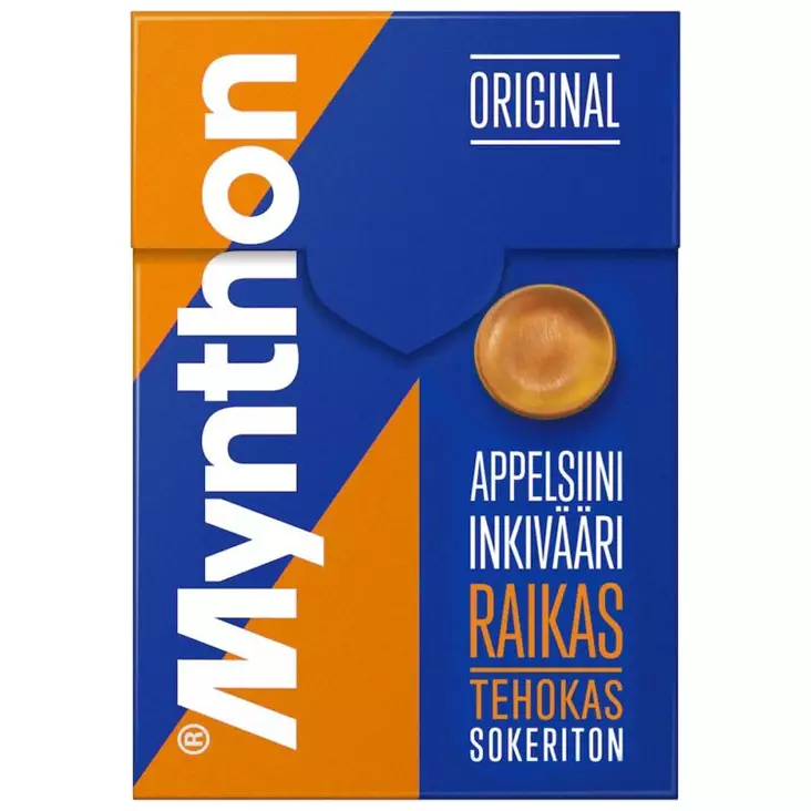 Mynthon appelsiini inkivääri +c sokeriton pastilli - Pastillit ja purukumit - 6420256016381 - 1