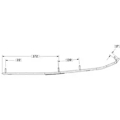 Ohjausrauta pari 4" Sno-X Ripper - Moottorikelkan ohjainraudat - 6438235113891 - 2