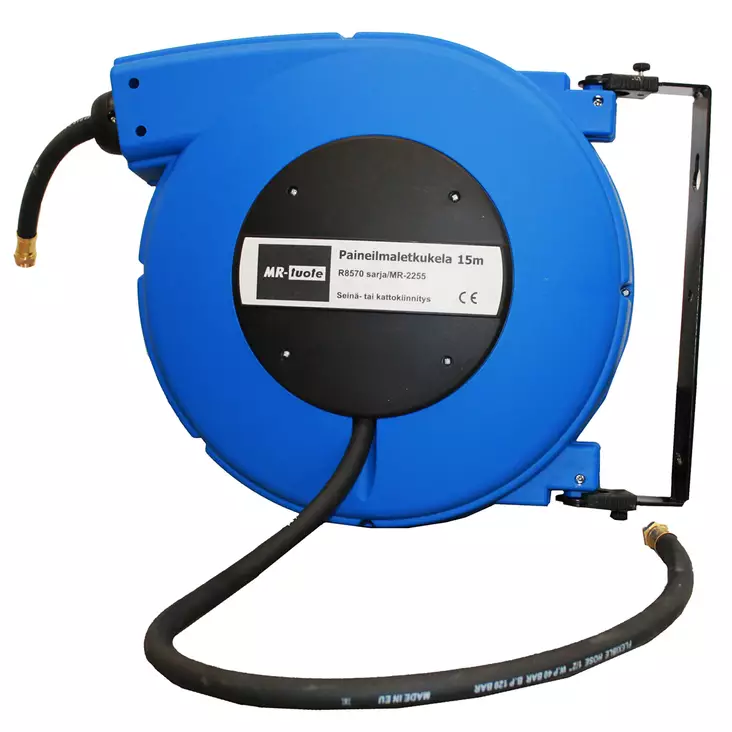 paineilmaletkukela 15m - Paineilmaletkukelat ja seinätelineet - 6430074690991 - 1