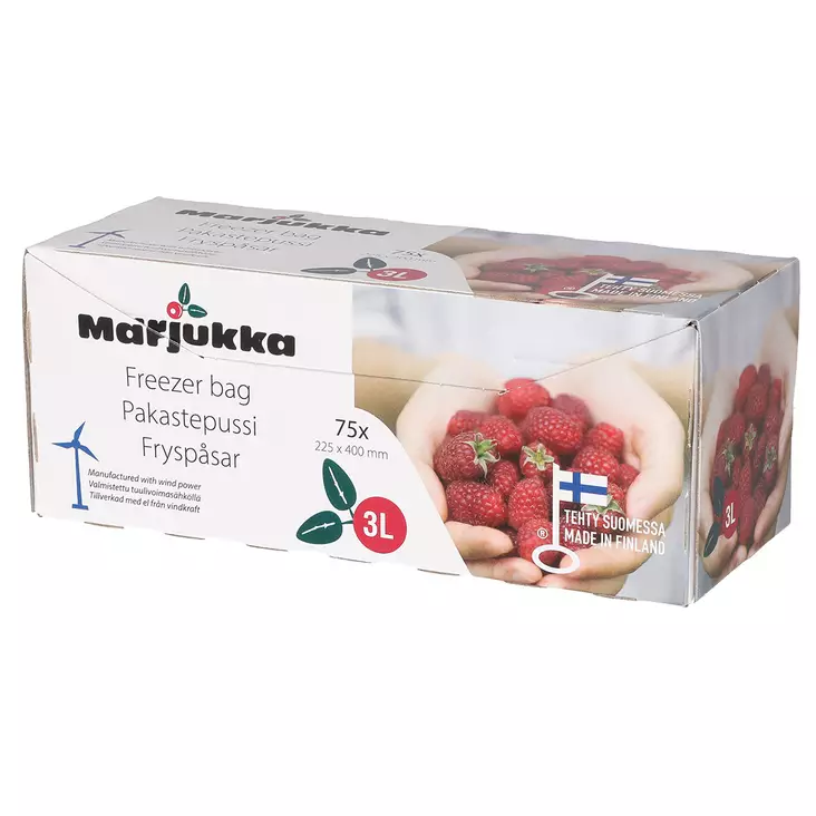 Pakastepussit 3 l 75 kpl - Pakasterasiat ja pakastepussit - 6410413200791 - 1