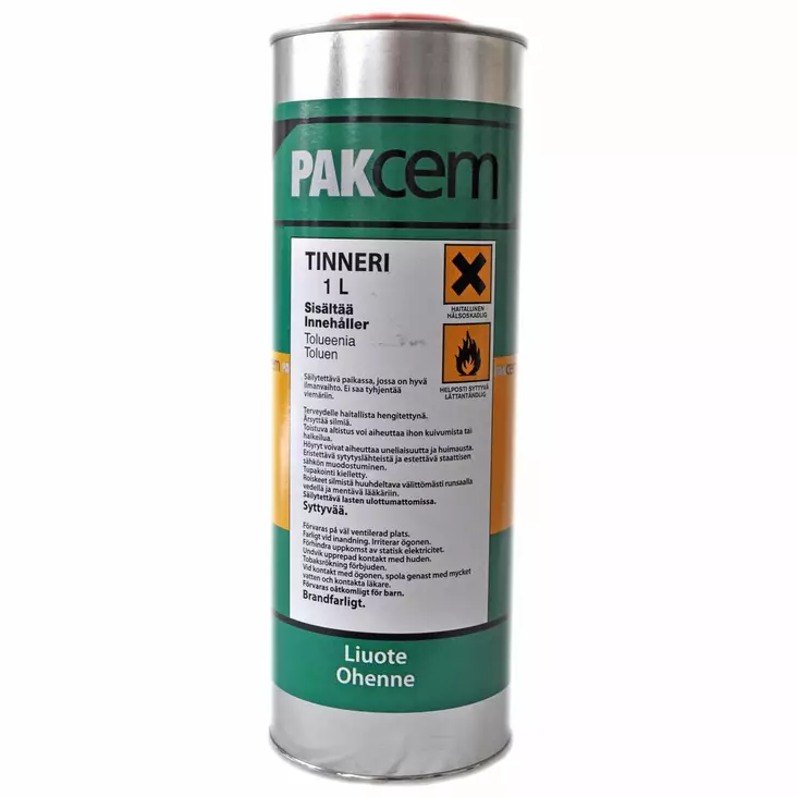 Pakla tinneri 1L - Ohentimet ja liuottimet - 6411690911011 - 2