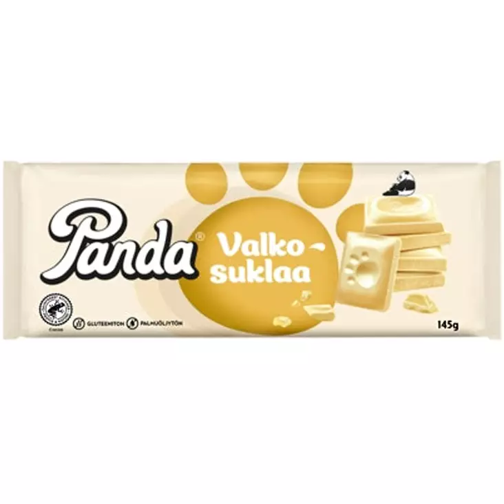 Panda valkosuklaa 145g - Suklaalevyt ja konvehdit - 6412500002141 - 1