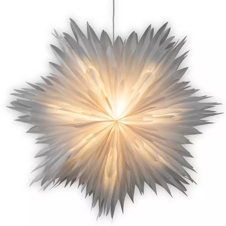 Konstsmide paperitähti kukka 60 cm valkoinen - Paperitähdet ja metallitähdet - 7318305936201 - 1