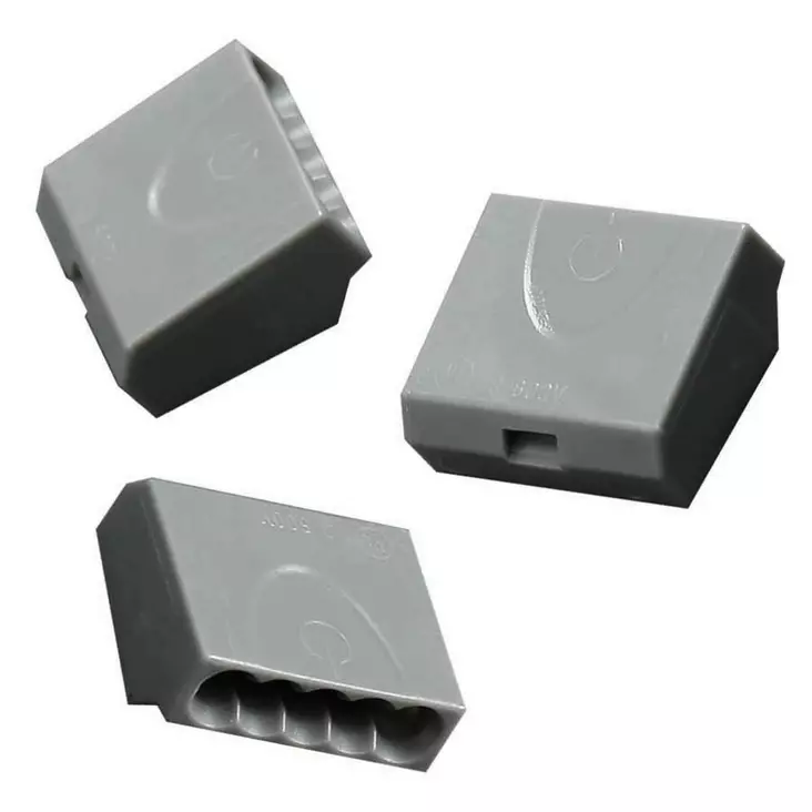 Pikaliitin 5-napainen 25kpl - Johtoliittimet ja kytkentärimat - 6438140916051 - 2