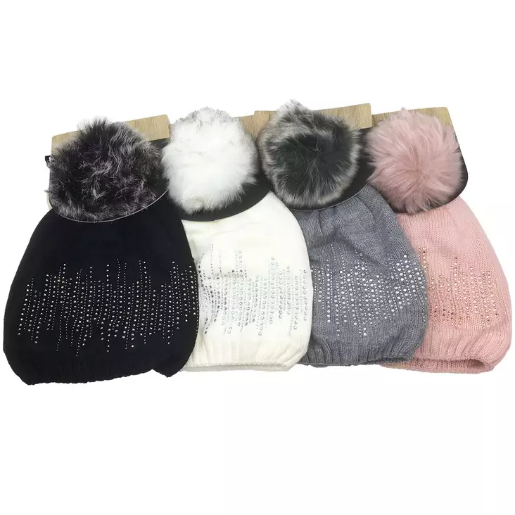 Naisten pipo tupsulla - Päähineet - 4047445347181 - 1