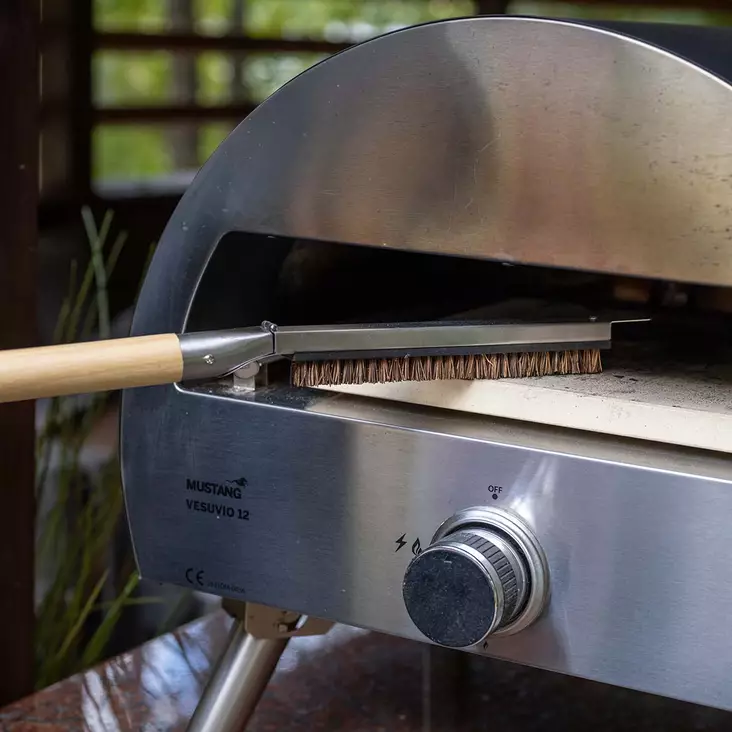 pitsauunin puhdistusharja taittuvalla varrella - Grillin puhdistustarvikkeet - 6410416121161 - 1