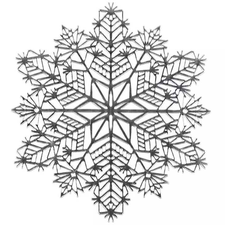 Lumihiutaleen muotoinen pöytätabletti - Pöytäliinat ja pöytätabletit - 6410416185491 - 1