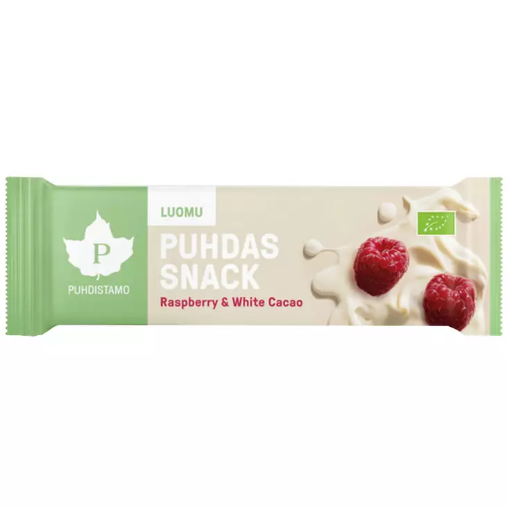 Puhdas snack vadelma valkosuklaa välipalapatukka 40g - Patukat  - 6430039229921 - 1